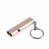Fluier semnalizator, tip breloc, 120 decibeli, aliaj de aluminiu