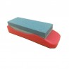 Piatra de ascutit cutitele, suport din plastic, 15 cm, diverse culori
