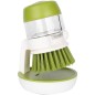 Perie de vase cu dozator detergent, suport depozitare, utilizare universala, forma ergonomica Perie de vase cu dozator detergent, suport depozitare, utilizare universala, forma ergonomica