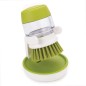 Perie de vase cu dozator detergent, suport depozitare, utilizare universala, forma ergonomica Perie de vase cu dozator detergent, suport depozitare, utilizare universala, forma ergonomica
