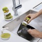 Perie de vase cu dozator detergent, suport depozitare, utilizare universala, forma ergonomica Perie de vase cu dozator detergent, suport depozitare, utilizare universala, forma ergonomica