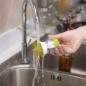 Perie de vase cu dozator detergent, suport depozitare, utilizare universala, forma ergonomica Perie de vase cu dozator detergent, suport depozitare, utilizare universala, forma ergonomica