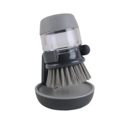 Perie de vase cu dozator detergent, suport depozitare, utilizare universala, forma ergonomica