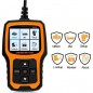 Tester auto, scanner diagnoza OBD2, testare senzor O2, ecran TFT 2.4 inch