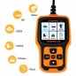 Tester auto, scanner diagnoza OBD2, testare senzor O2, ecran TFT 2.4 inch