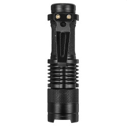 Lanterna LED SMD si COB, 400 mAh, reincarcabile, zoom, 3 moduri iluminare