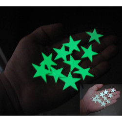 Stelute glow pentru pomul de Craciun set 10 bucati