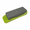 Piatra de ascutit cutitele, suport din plastic, 15 cm, diverse culori