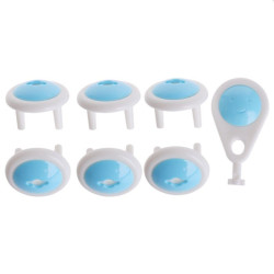 Protectie priza copii, set 7 bucati, material plastic