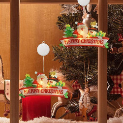 Decoratiune luminoasa geam, Merry Christmas, ventuza aplicare, LED alb cald, multicolor