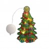 Figurina Brad Craciun, LED-uri alb cald, decor fereastra/vitrina, baterii, IP20
