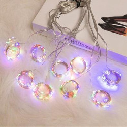 Instalatie tip perdea 3x3 m, 300 LED-uri RBG, 8 moduri de iluminare, USB, 5W, telecomanda