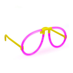 Ochelari luminescenti, forma aviator, accesoriu neon party, diverse culori