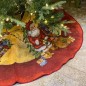 Covor pentru brad, decor Craciun, diametru 95 cm, multicolor