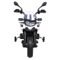 Motocicleta electrica de politie, BMW F850 GS, 2x35W, 2 viteze, roti spuma EVA, lumini LED, USB, AUX, sunete, maxim 30 kg, alb