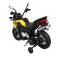 Motocicleta electrica, BMW F850 GS, 2 viteze, sunete, lumini, MP3, AUX, USB, roti EVA, pornire lenta, 2 x 35W, negru/galben Motocicleta electrica, BMW F850 GS, 2 viteze, sunete, lumini, MP3, AUX, USB, roti EVA, pornire lenta, 2 x 35W, negru/galben