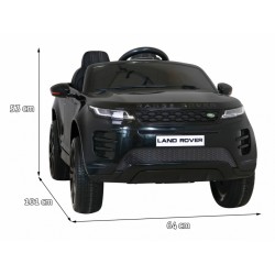 Masinuta electrica, Range Rover Evoque negru, USB, MP3, SD, AUX, lumini LED fata-spate, 3 viteze, roti EVA, telecomanda