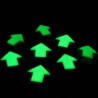 Sageata fosforescenta glow autoadeziva, 8x8 cm