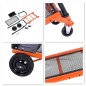 Carucior liza portabil cu 4 roti, suport sac de gunoi, pliabil, transport marfa maxim 80 kg, RESIGILAT Carucior liza portabil cu 4 roti, suport sac de gunoi, pliabil, transport marfa maxim 80 kg, RESIGILAT