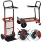 Carucior liza portabil cu 4 roti, suport sac de gunoi, pliabil, transport marfa maxim 80 kg, RESIGILAT Carucior liza portabil cu 4 roti, suport sac de gunoi, pliabil, transport marfa maxim 80 kg, RESIGILAT