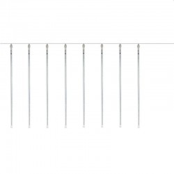 Instalatie 8 turturi meteori, 288 LED-uri multicolore, tuburi 45 cm, decor Craciun interior/exterior, lungime 4.5 m