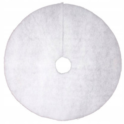 Covor de pus sub bradul de Craciun, diametru 100 cm, alb