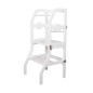 Scaun pliabil pentru copii, inaltator din lemn, 2 in 1 scaun si masa, learning tower