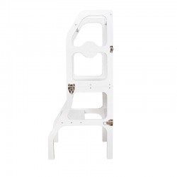 Scaun pliabil pentru copii, inaltator din lemn, 2 in 1 scaun si masa, learning tower