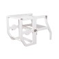 Scaun pliabil pentru copii, inaltator din lemn, 2 in 1 scaun si masa, learning tower