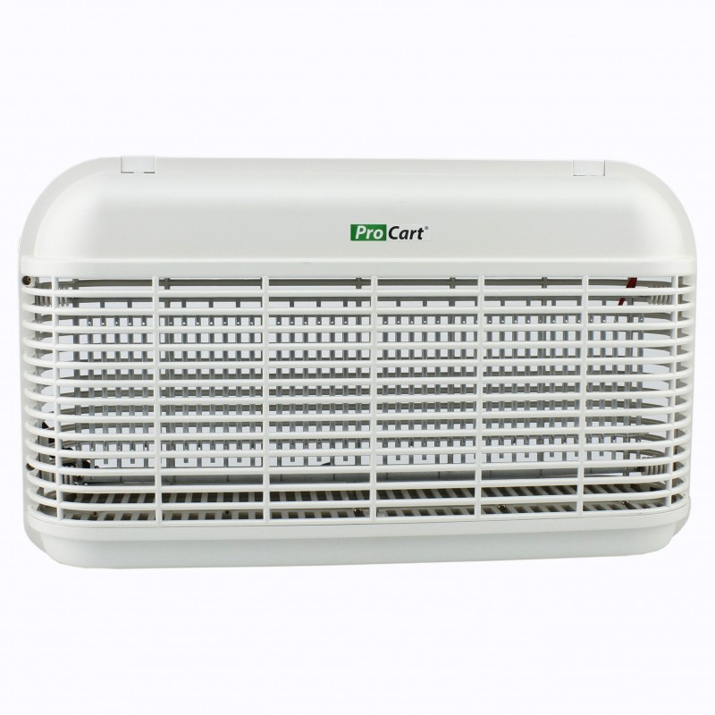 Aparat antiinsecte profesional LEDuri UV, raza 150 mp, antitantari, grilaj metalic alb, RESIGILAT