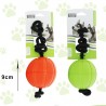 Minge cu snur pentru catei, 9 cm, cauciuc, diverse culori
