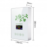 Generator de ozon, purificator apa si aer, panou tactil, 10W, 400 MG/H, ImunO3, alb verde