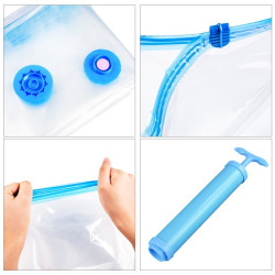 Sac pentru vidat, transparent, dimensiune 80x120 cm, reutilizabil