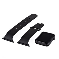 Ceas de mana cu LED, afisaj ora 12/24, curea din silicon, unisex, negru