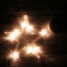 Stea LED pentru fereastra, decor Craciun, alimentare baterii, 19 cm