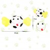 Minge din cauciuc pentru catei, emoji, 16 x 7 cm, multicolor