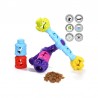 Jucarie interactiva catei, stimulare mentala, 3 piese distribuitoare de recompense, talie medie 8-20 kg
