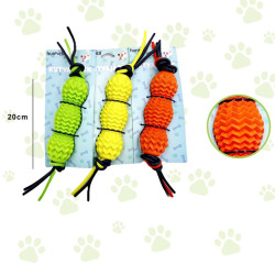 Jucarie de ros pentru catelusi, suprafata texturata, 20 cm, cauciuc