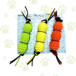 Jucarie de ros pentru catelusi, suprafata texturata, 20 cm, cauciuc