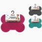 Covor pentru animale, forma os, 44 x 30 cm, PVC, diverse culori