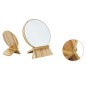 Oglinda cosmetica, suport din lemn, inaltime 18 cm Oglinda cosmetica, suport din lemn, inaltime 18 cm