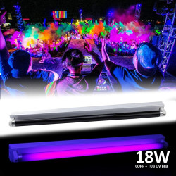 Lampa ultravioleta UV 18 W cu suport, lumina blacklight