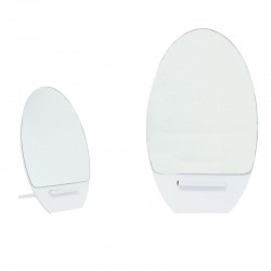 Oglinda cosmetica, forma ovala, picior de sustinere, 29x17 cm