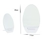 Oglinda cosmetica, forma ovala, picior de sustinere, 29x17 cm Oglinda cosmetica, forma ovala, picior de sustinere, 29x17 cm
