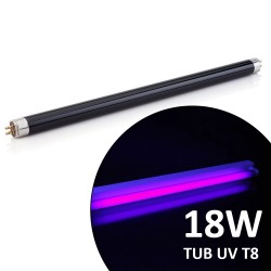 Tub 18W T8 pentru lampa ultravioleta blacklight, lumina neagra