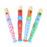 Fluier din lemn, jucarie muzicala, 20 cm, multicolor, diverse modele