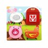 Puzzle educativ din lemn 3D, 18 x 18 x 8.5 cm, multicolor, diverse modele