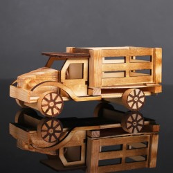 Macheta din lemn, model camion, 23 x 9 x 9 cm
