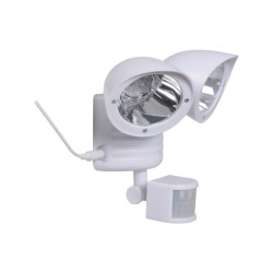 Reflector solar dublu 22xLED, 1.3W, senzor miscare, IP44, alb rece, ABS
