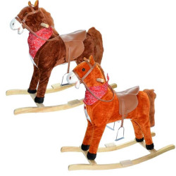 Calut balansoar din plus, Lucky, sunete si miscare, inaltime 78 cm